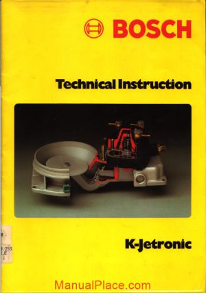 bosch technical instruction k jetronic page 1