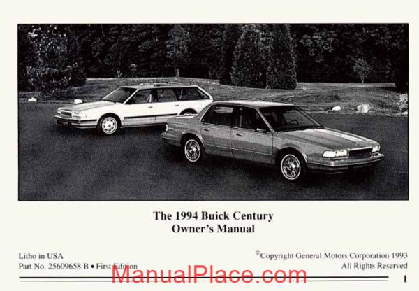 buick century 1994 repair manual page 3