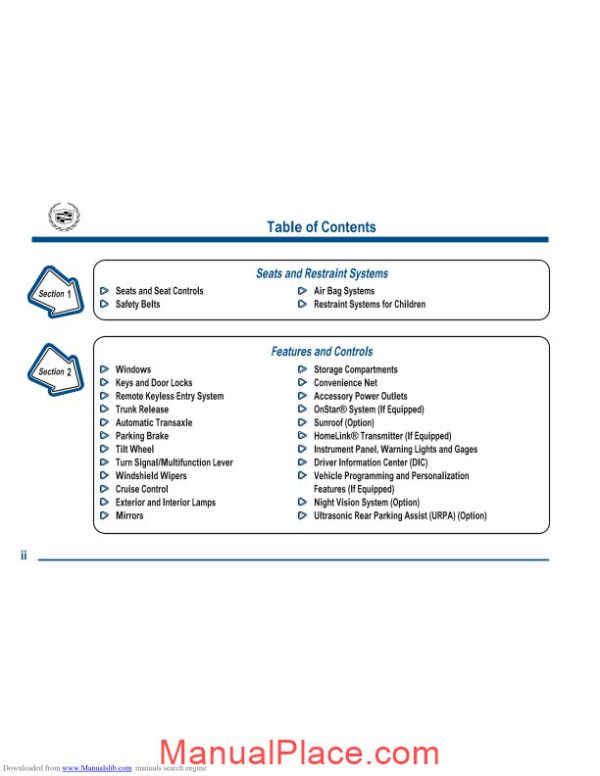 cadillac deville 2001 service reapair manual page 4