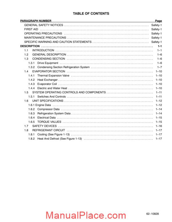 carrier truck supra 550 650 750 850 950 refrigeration operation service manual page 3