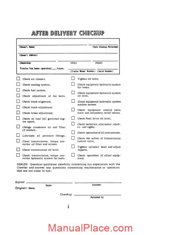 case 1150 operations manual 7110300 after page 3