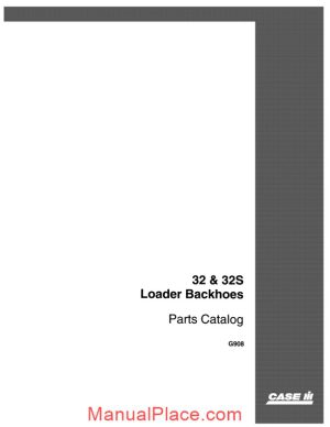 case 32 and 32s loader backhoes parts catalog page 1