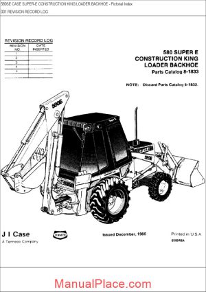 case 580 e parts manual page 1