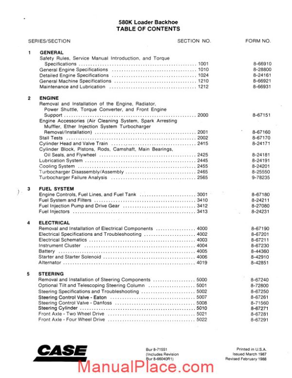 case 580k phase 1 service manual page 1