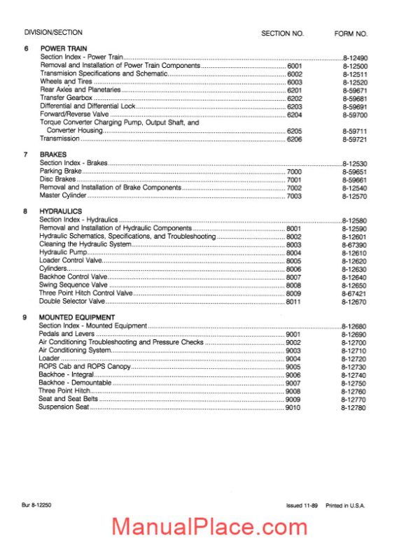 case 580k phase 3 service manual page 3