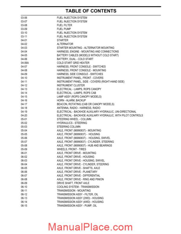 case 580m series 2 loader backhoe parts catalog page 4