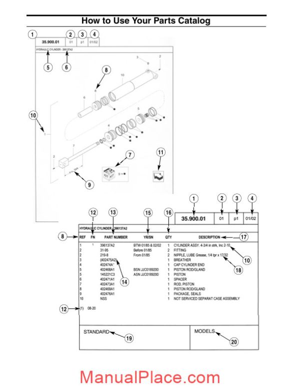 case 580n tieriva loader backhoe parts catalogue page 3