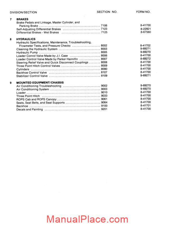 case 580se service manual page 2