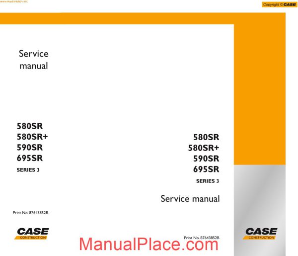 case 580sr 590sr service manual page 1