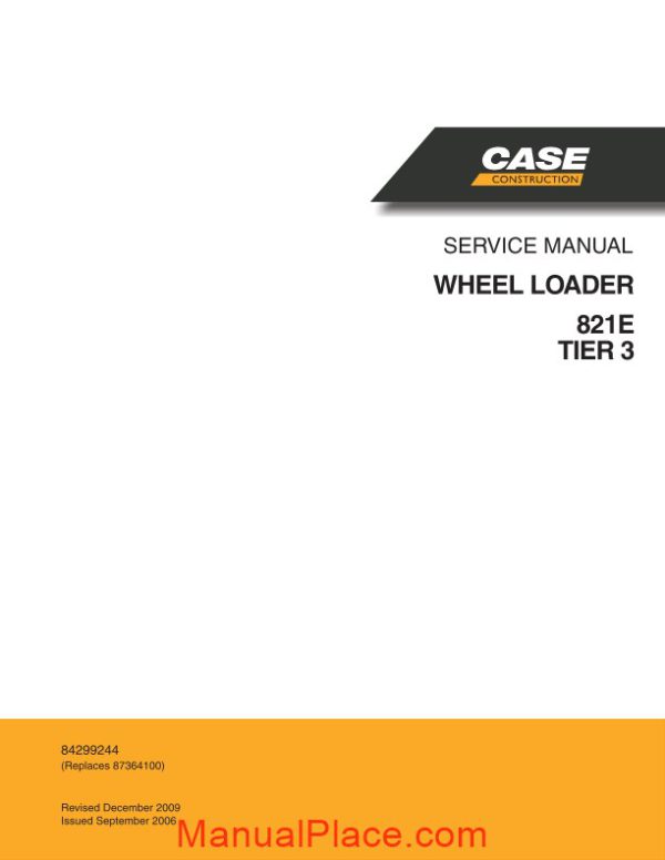 case 821e service manual page 1