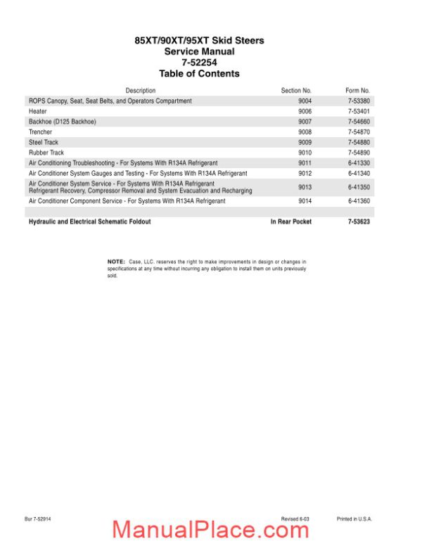 case 85xt 90xt 95xt complete service manual page 4