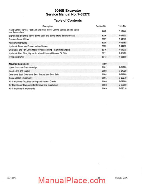 case 9060b service manual page 2