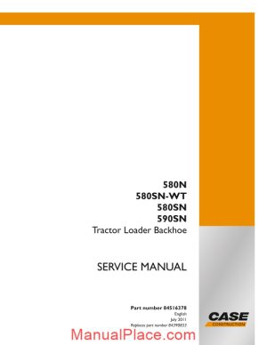 case backhoe 580n service manual page 1