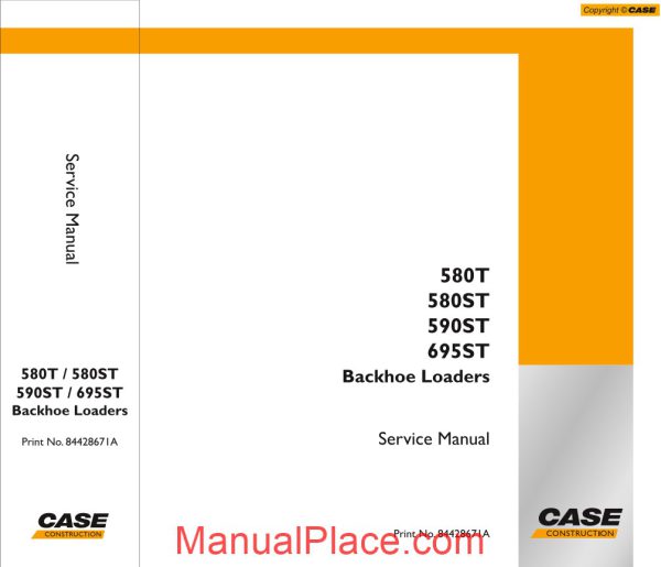 case backhoe loaders 580t 580st 590st 695st service manual page 1