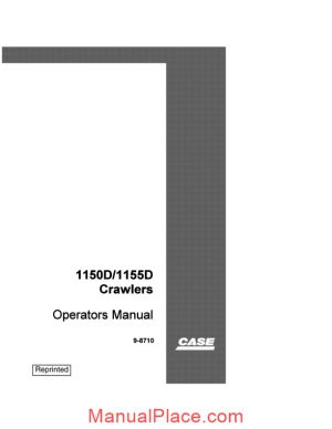 case crawler dozer 1150d 1155d operators manual page 1