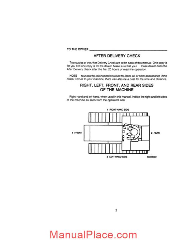 case crawler dozer 1150e 1155e operators manual page 2