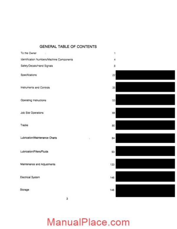 case crawler dozer 1150e 1155e operators manual page 3