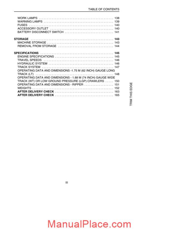 case crawler dozer 1150h operators manual page 3