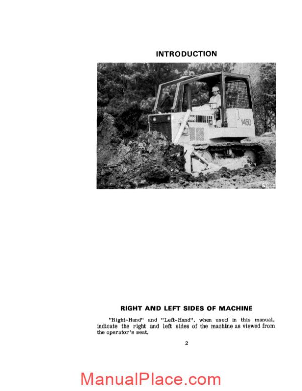 case crawler dozer 1450 operators manual 9 4484 page 4