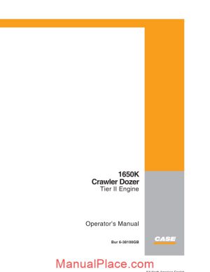 case crawler dozer 1650k operators manual page 1