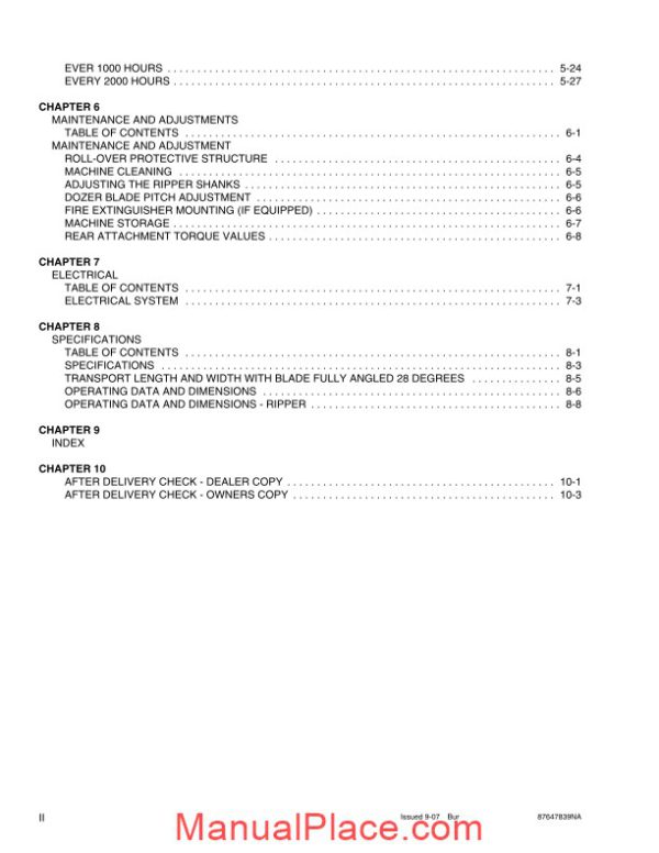 case crawler dozer 1650l operators manual page 4