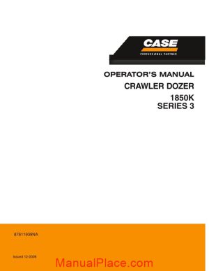 case crawler dozer 1850k series 3 operators manual page 1