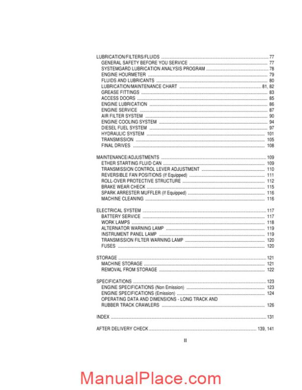 case crawler dozer 450g operators manual page 4