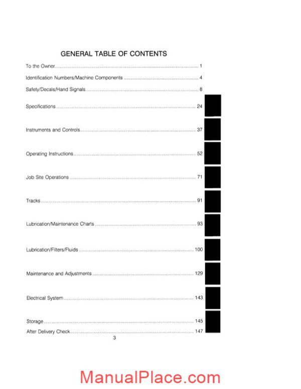 case crawler dozer 550 operators manual page 3