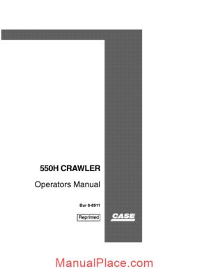 case crawler dozer 550h operators manual page 1