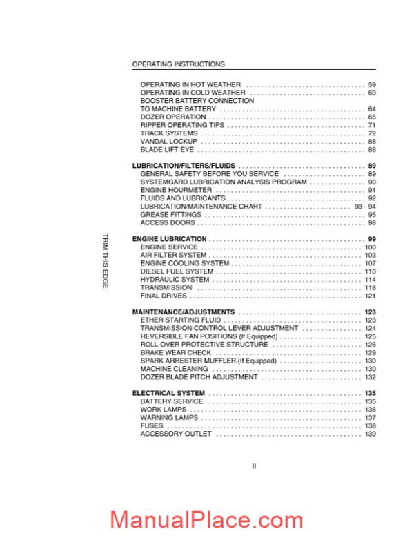 case crawler dozer 550h operators manual page 4