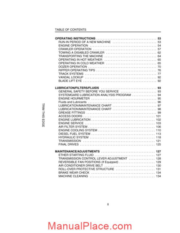 case crawler dozer 650h operators manual page 2