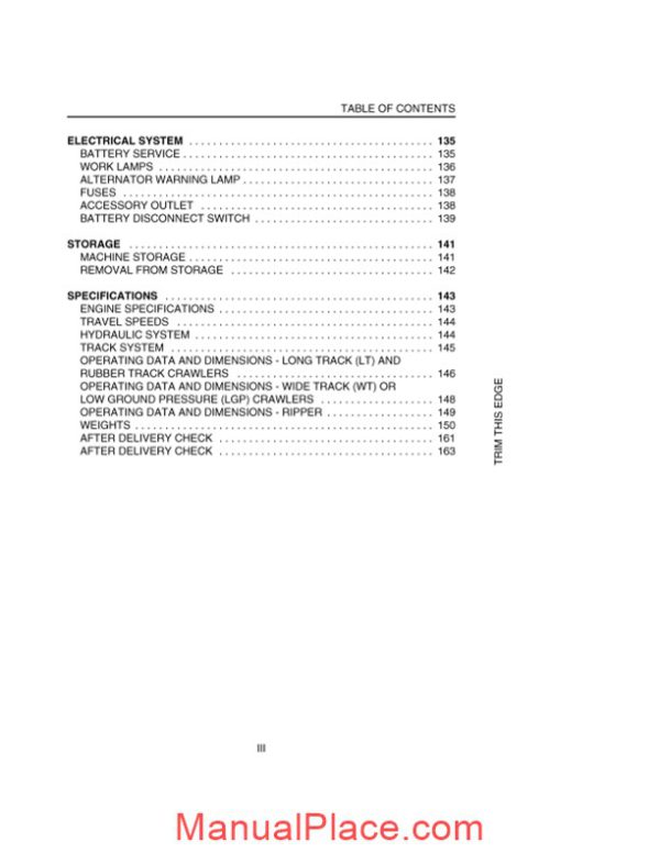 case crawler dozer 650h operators manual page 3