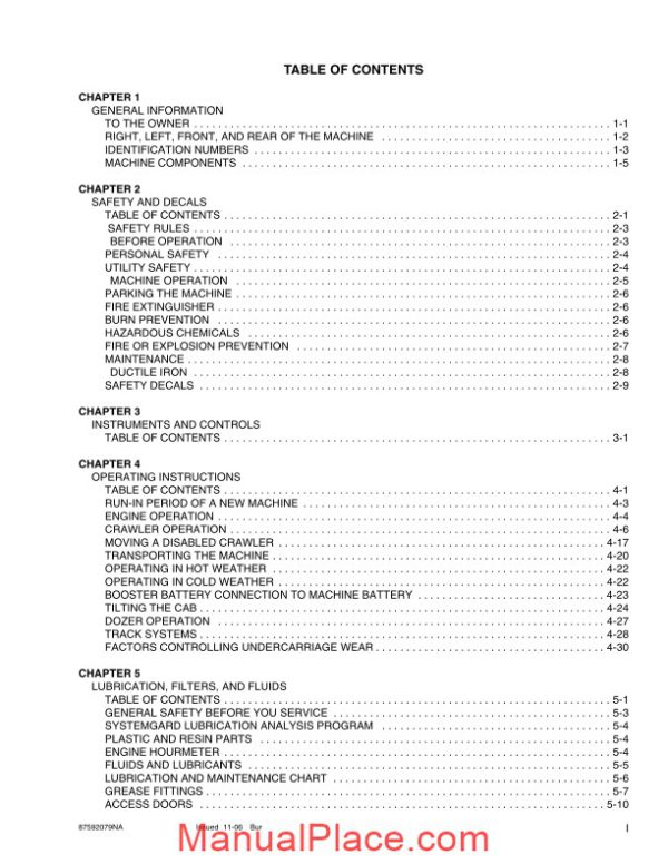 case crawler dozer 650k 750k 850k operators manual page 3