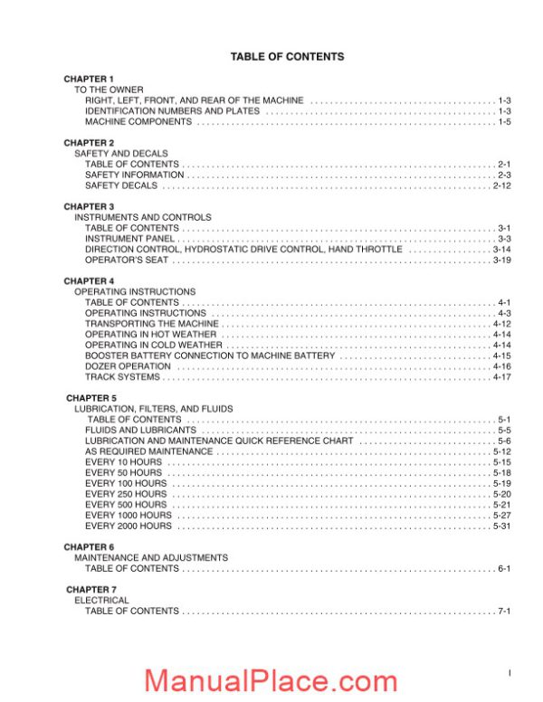 case crawler dozer 650l operators manual page 4