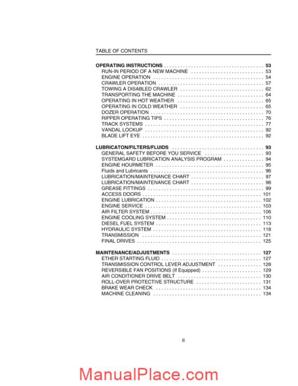 case crawler dozer 750h operators manual page 2