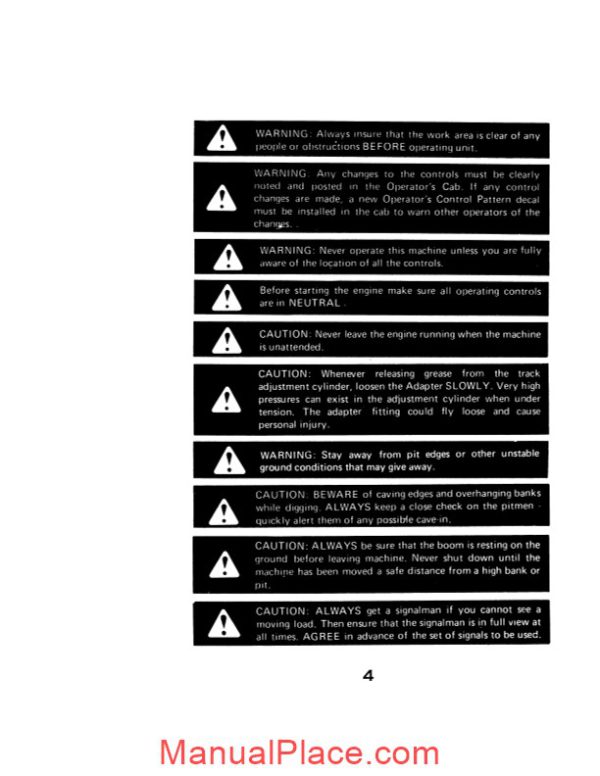 case crawler excavator 40 e series operators manual page 4