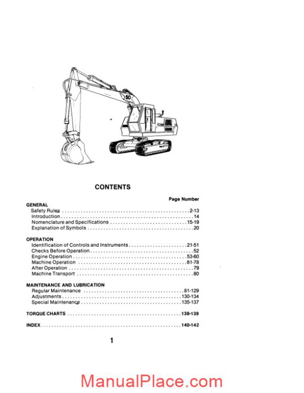 case crawler excavator 50 d series operators manual page 3