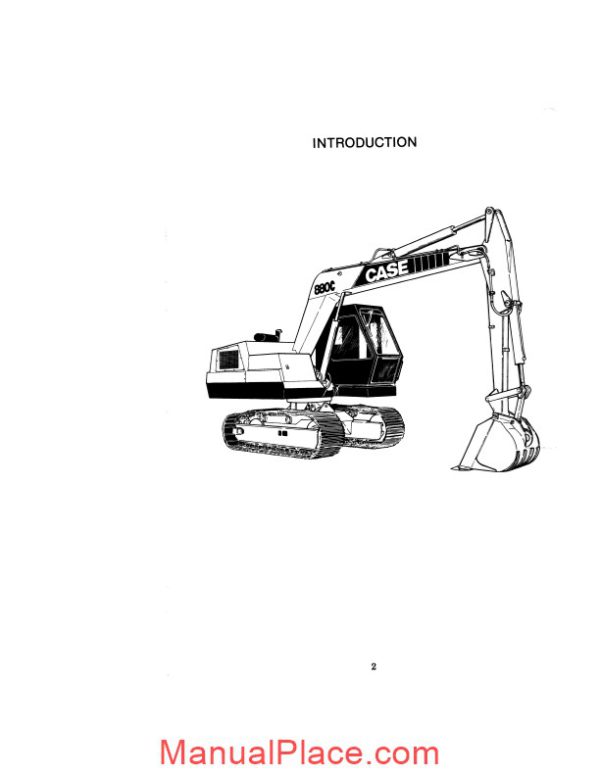 case crawler excavator 880c operators manual page 4