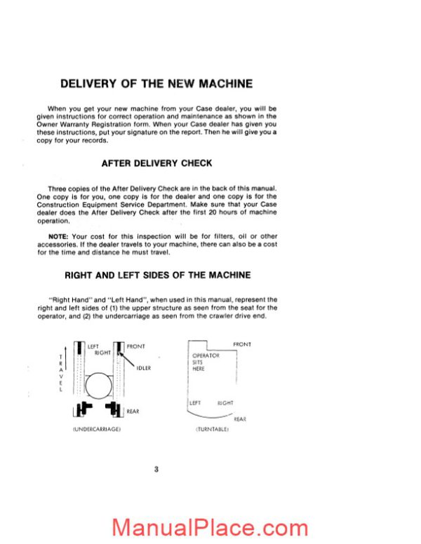 case crawler excavator 980b operators manual page 3