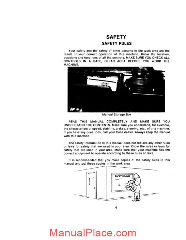 case crawler excavator 980b operators manual page 4