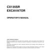 case crawler excavator cx135sr operators manual page 2