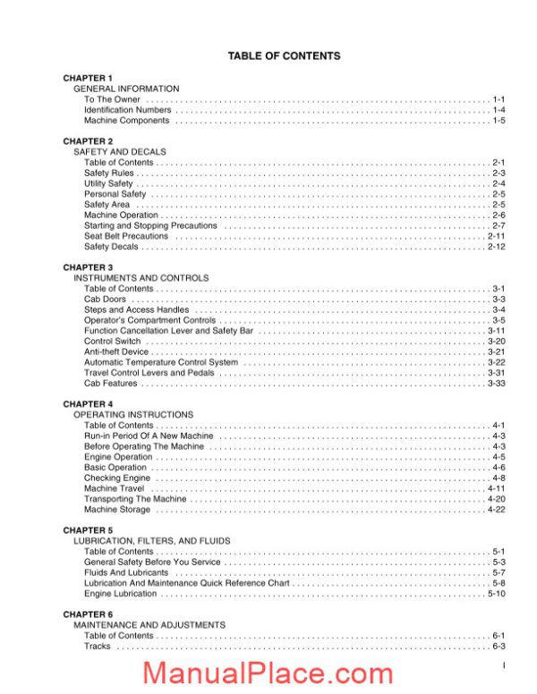 case crawler excavator cx135sr operators manual page 4