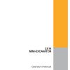 case crawler excavator cx14 operators manual page 1