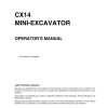 case crawler excavator cx14 operators manual page 2