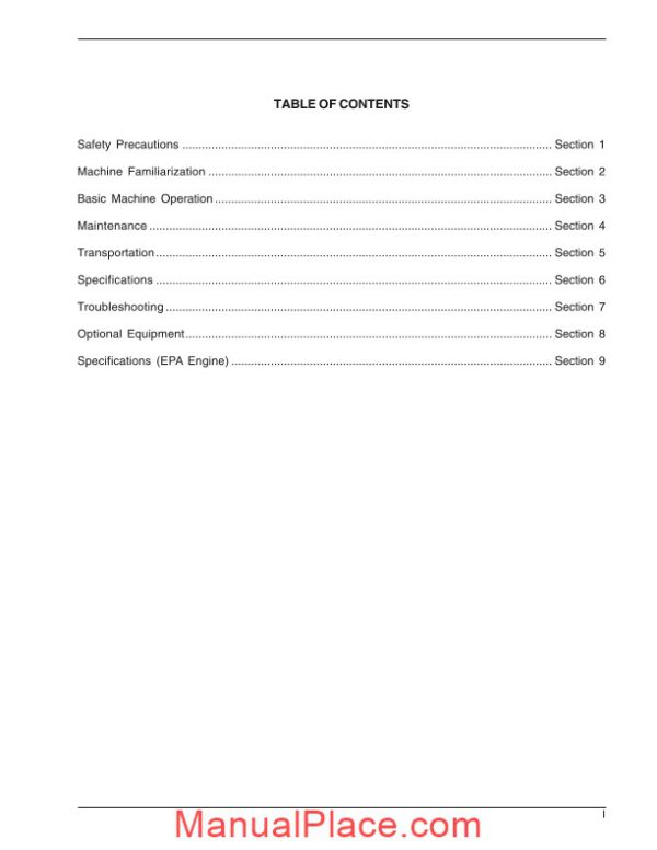 case crawler excavator cx14 operators manual page 4