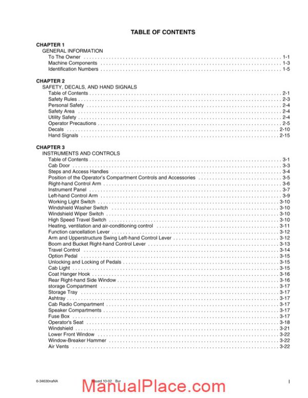 case crawler excavator cx225sr operators manual page 4