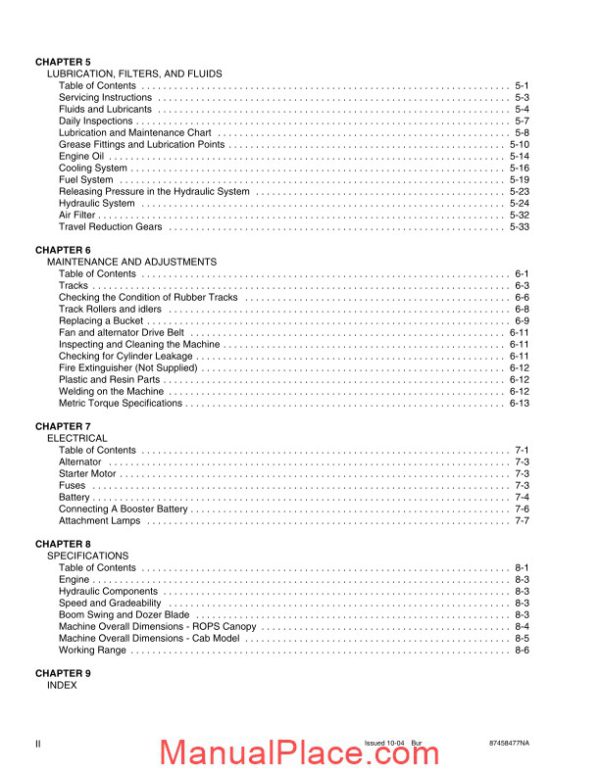 case crawler excavator cx27b operators manual page 4