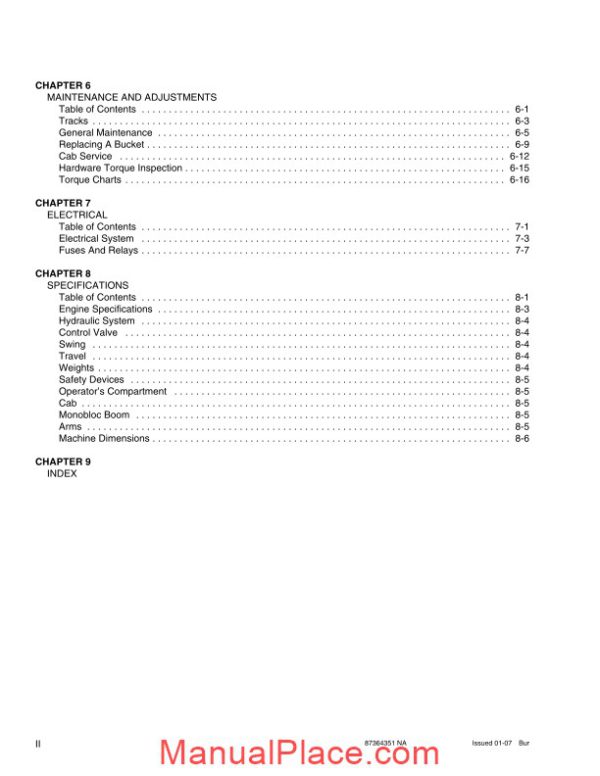 case crawler excavator cx290b operators manual page 4