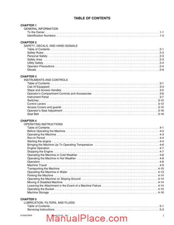 case crawler excavator cx31b cx36b operators manual page 3