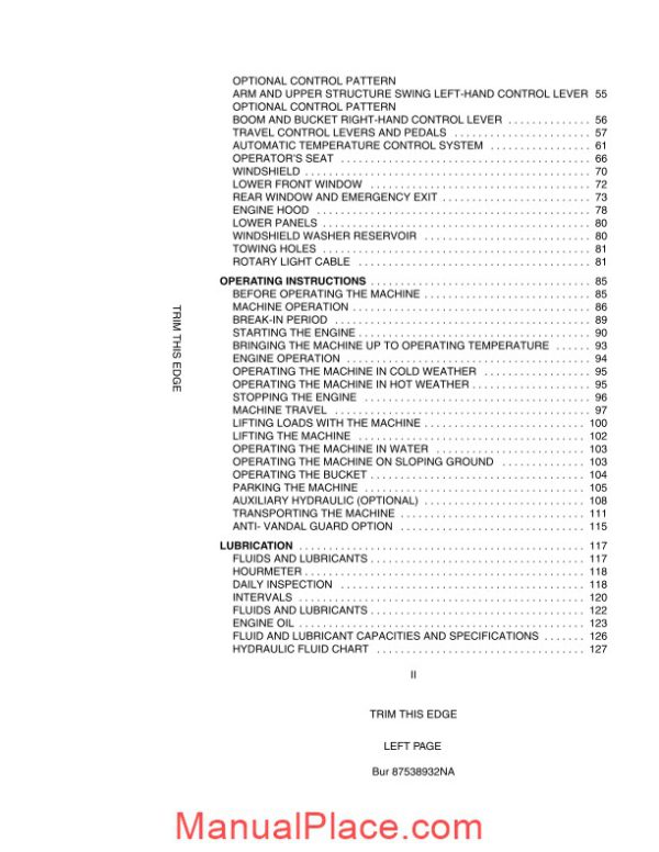 case crawler excavator cx330b operators manual page 4